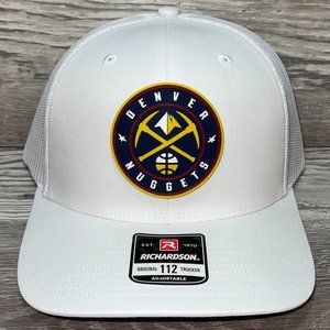 Denver Nuggets 3D Snapback Trucker Hat- White